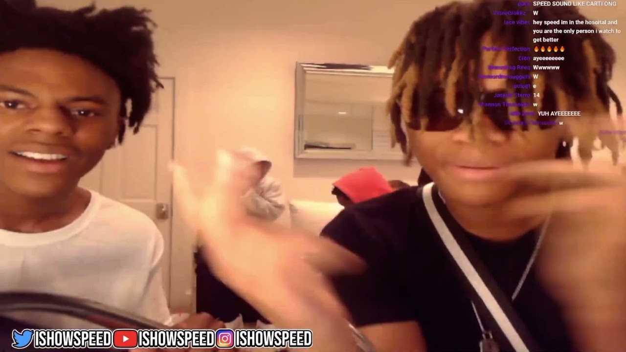 iShowSpeed and KA$HDAMI freestyle on stream