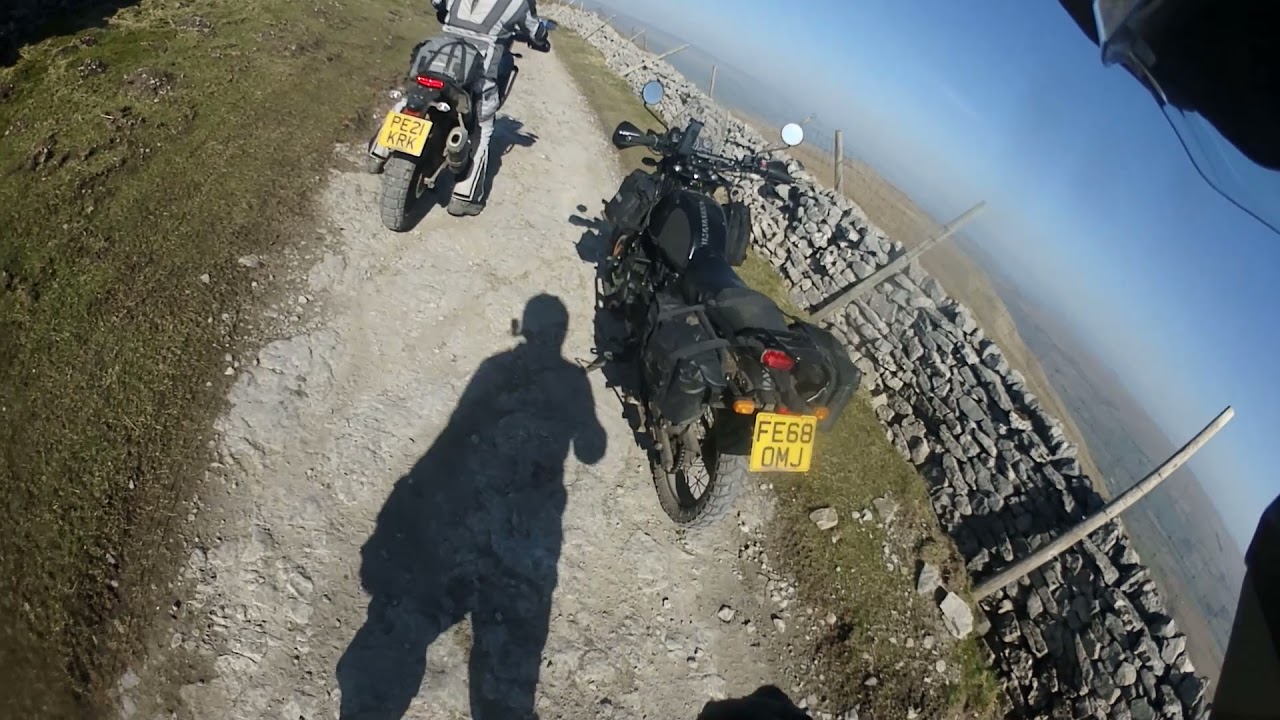 Cam Road (ROMAN ROAD) - off road riding Yorkshire Dales - RE Himalayan & Tenere 700 Part 2