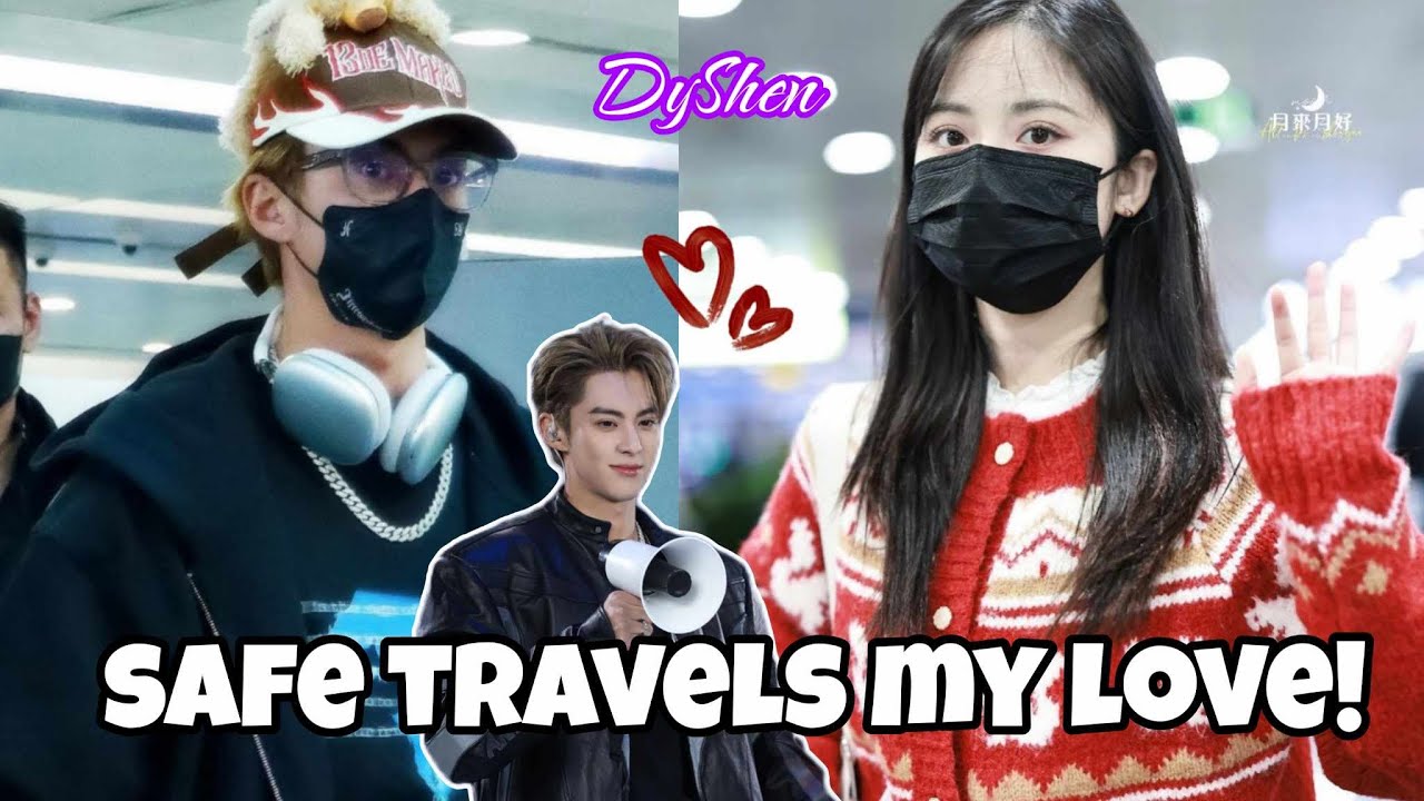 Shen Yue and Dylan Wang at the Airport but Headed to Different Directions
