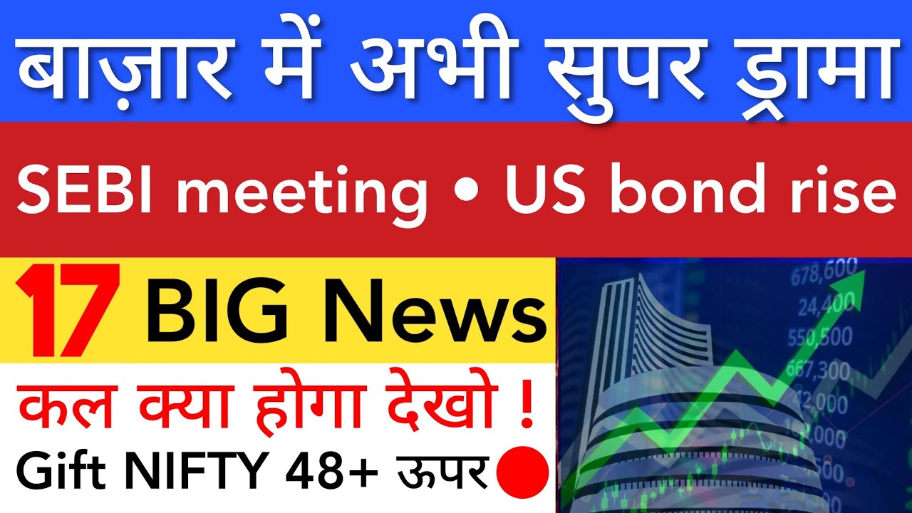 बाजार में अभी ज़बरदस्त ड्रामा 🔥 SHARE MARKET LATEST NEWS TODAY TOMORROW | STOCK MARKET INDIA