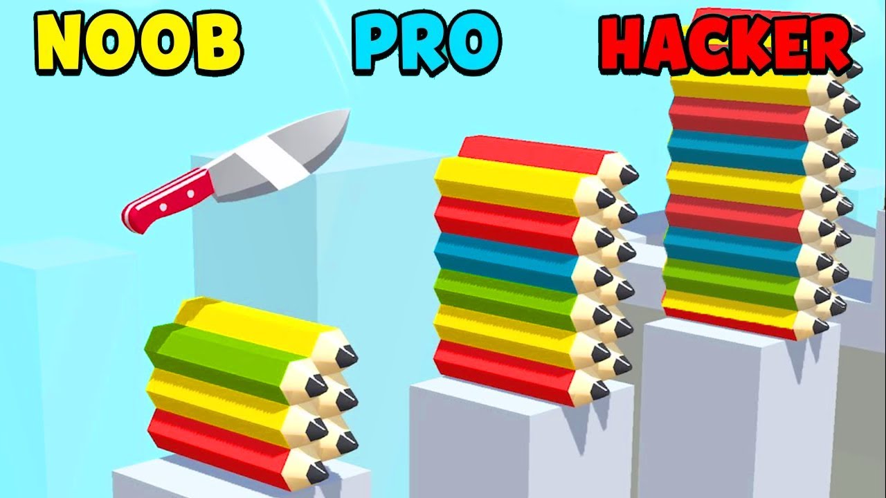 SHINCHAN and CHOP and AMAAN CUTTING EVERYTHING in SLICE IT ALL Hindi Gameplay Noob vs Pro vs Hacker