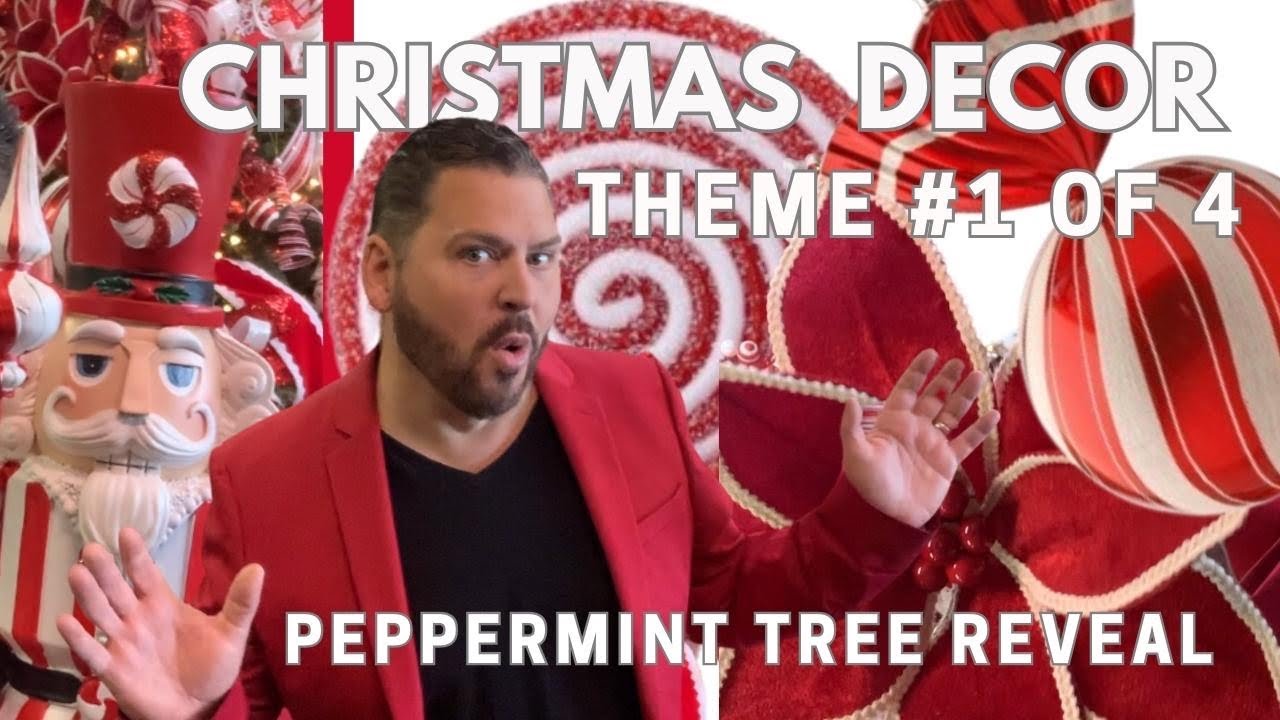 Christmas Decor Peppermint Tree Reveal