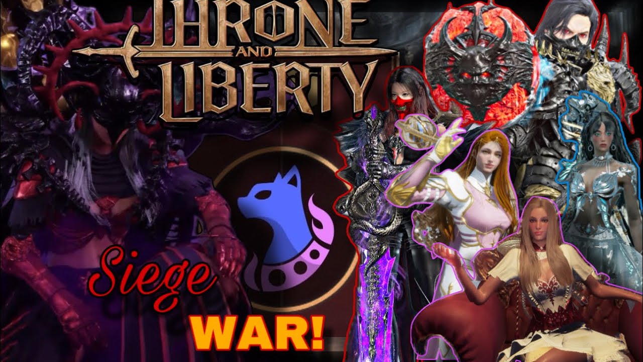 CRUSADER FULL TANK SUPPORT POV- Bloody Sin (CAPS THE THRONE?) | Throne And Liberty- CARNAGE SERVER