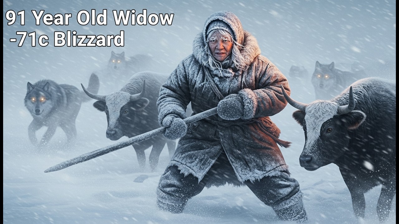 ❅91 Year Old Widow Guards Her Cattle Through a -71c Blizzard as Wolves Close in ❅