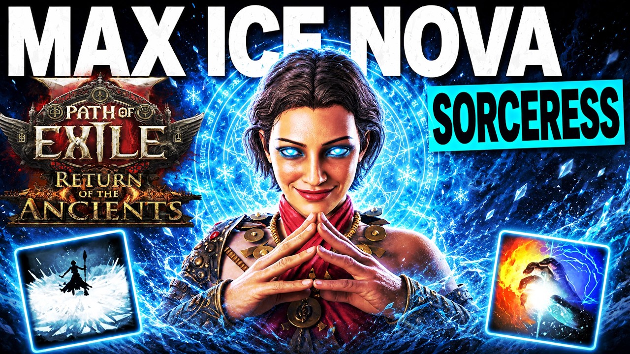 Новый билд Ice Nova для максимизации урона стал ещё мощнее в версии 0.5! Билд волшебницы в POE2 (...
