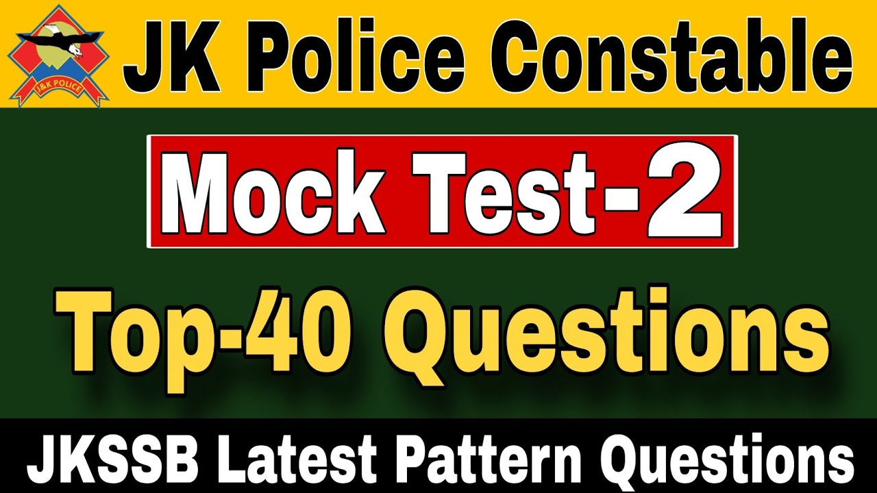 Mock Test- 2 JKP Constable Science