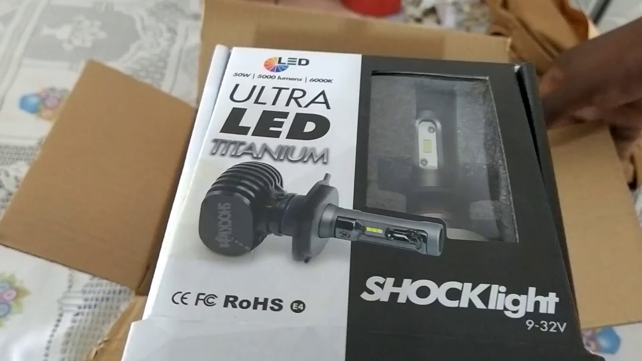 Testando a lampada ultra led titanium shocklight
