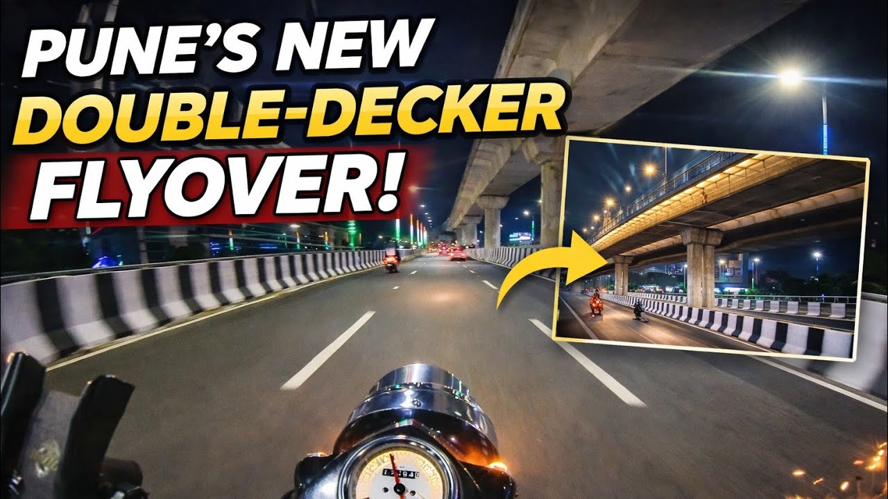 Pune University Double Decker Flyover Ride | Royal Enfield Classic 350 POV