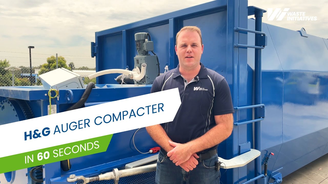 H&G Cardboard Auger Compactor for retail stores
