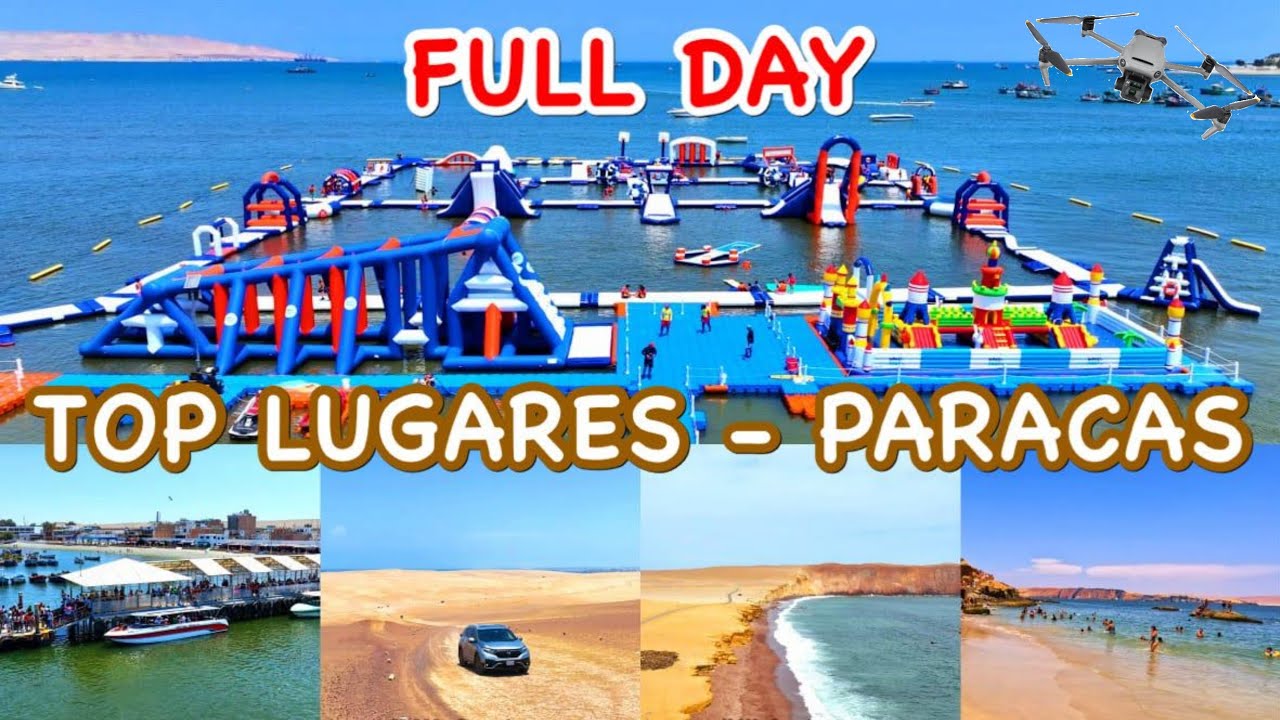 PARACAS ICA 🇵🇪: YACUPARK, ISLAS BALLESTAS, PLAYA ROJA Y PLAYA LA MINA RUTAS EN DRONE 4K UHD