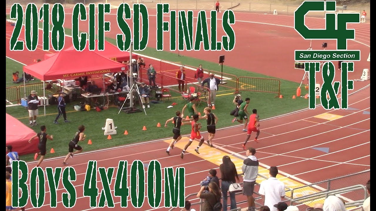 18 CIF SD T&F Finals Boys 4x400m