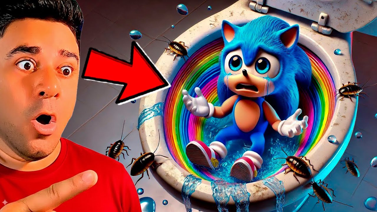 REAGINDO ao BEBÊ SONIC QUE FICA DOENTE NO BANHEIRO!