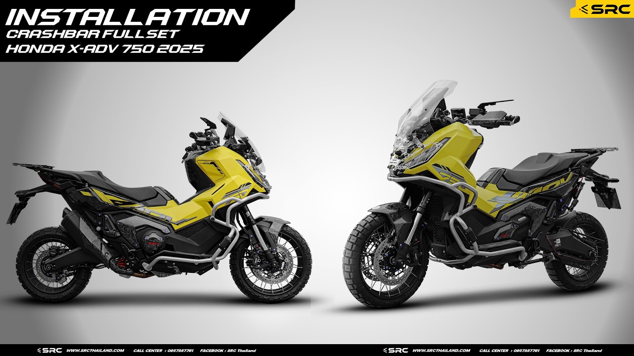 INSTALLTION CRASHBAR FULLSET FOR HONDA X-ADV 750 (2025) [SRC OFFICIAL]
