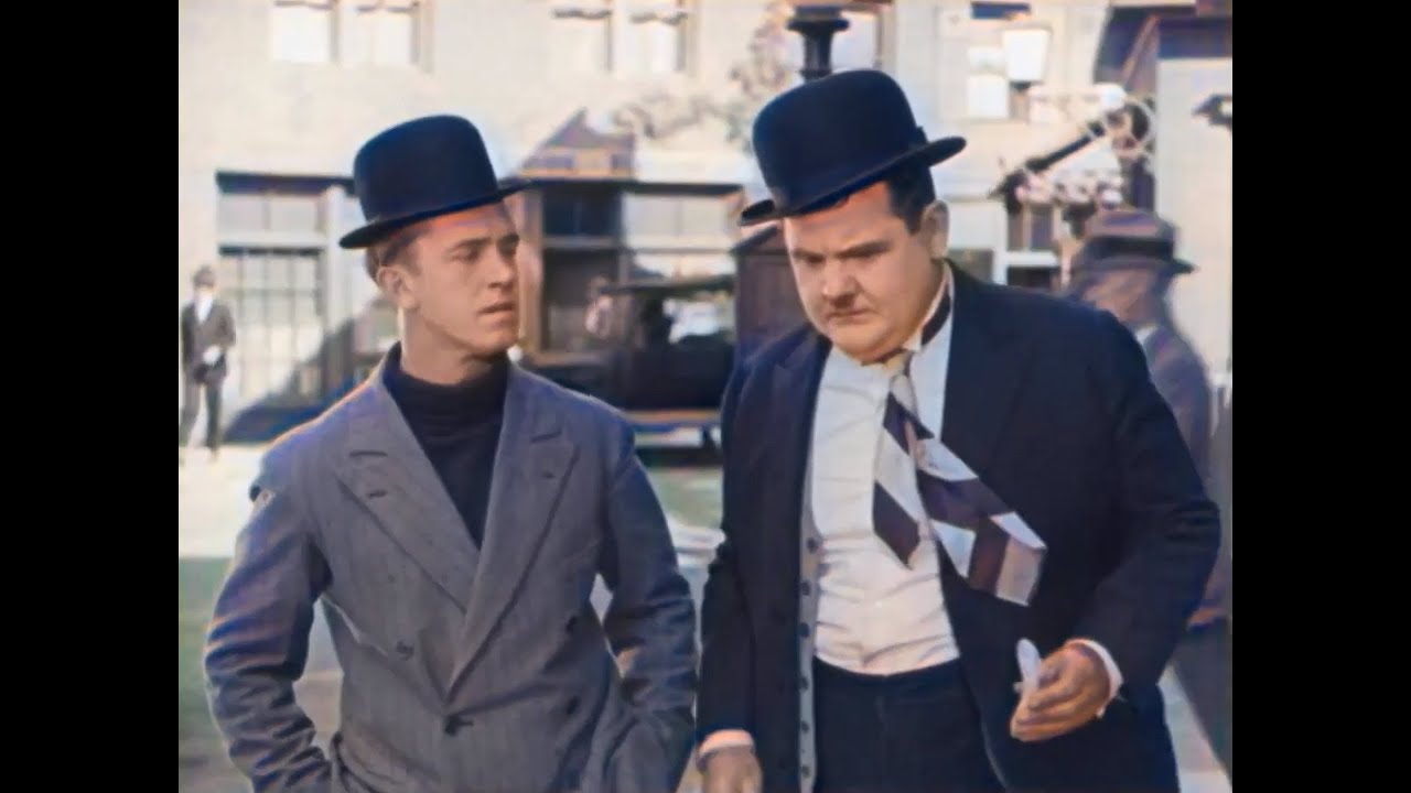 Laurel & Hardy/ Dick und Doof - Die Tortenschlacht Farbe Deutsch (The Battle of the Century) HD