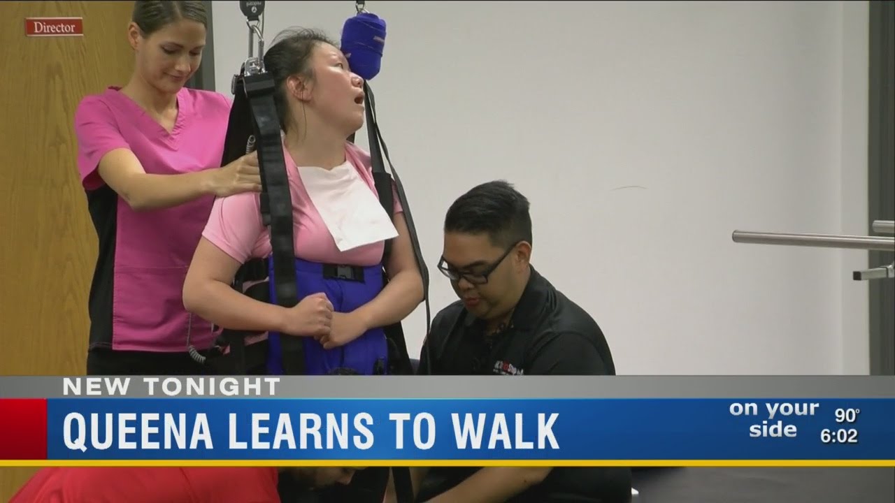 Young woman attacked outside Brandon library takes first steps in almost a decade