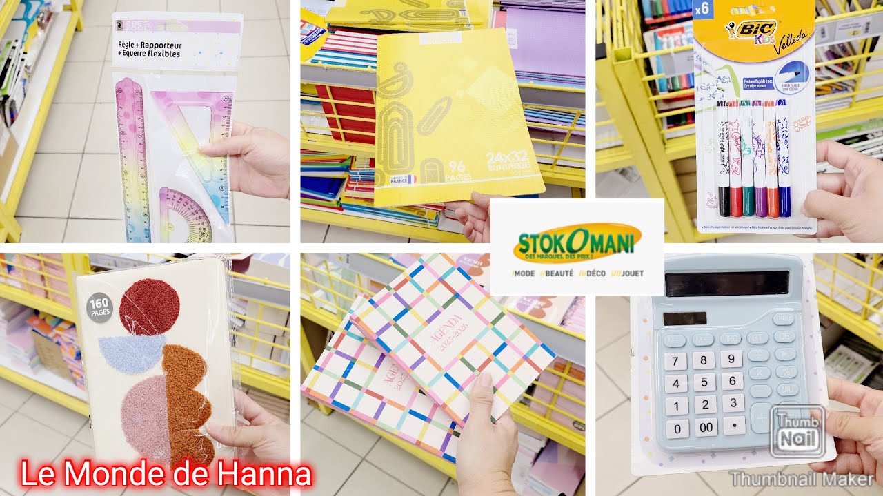 STOKOMANI ARRIVAGE 08-08 FOURNITURES SCOLAIRES SCHOOL 