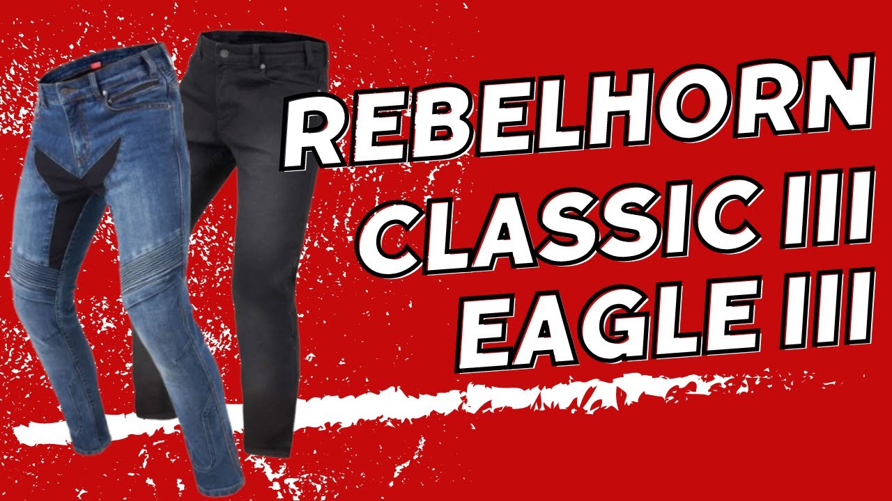 Moto dž&iacute;ny Rebelhorn Classic III a Eagle III