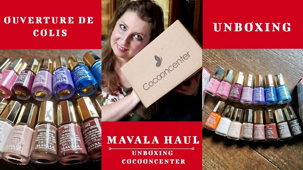 Mavala vernis Unboxing Cocooncenter. Ouverture de colis !