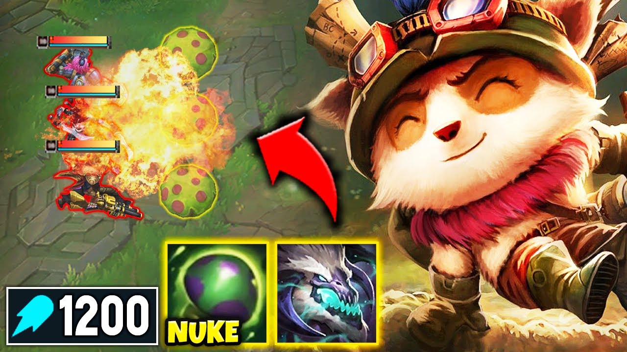 Teemo but my Shrooms are Nuclear Bombs that one shot you (1200+ AP, ELDER SOUL)