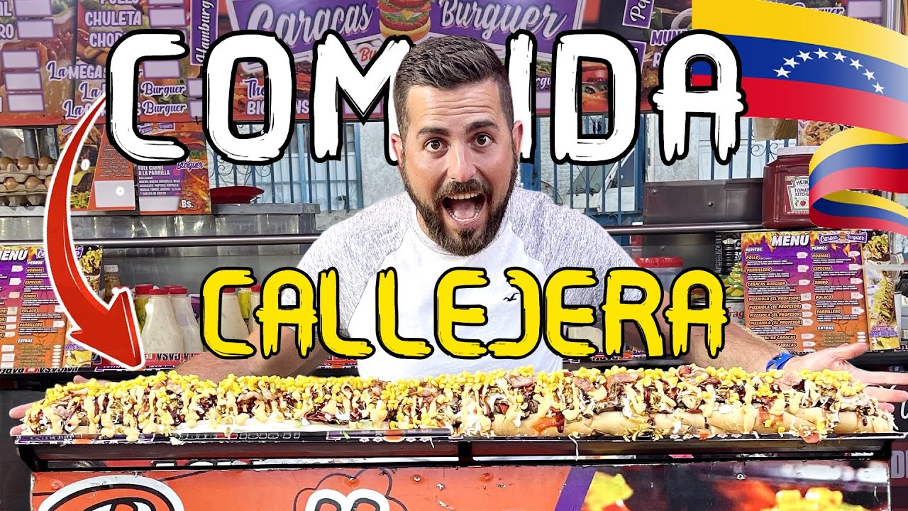PROBANDO la Comida CALLEJERA en VENEZUELA ¿QUÉ TAL ES?