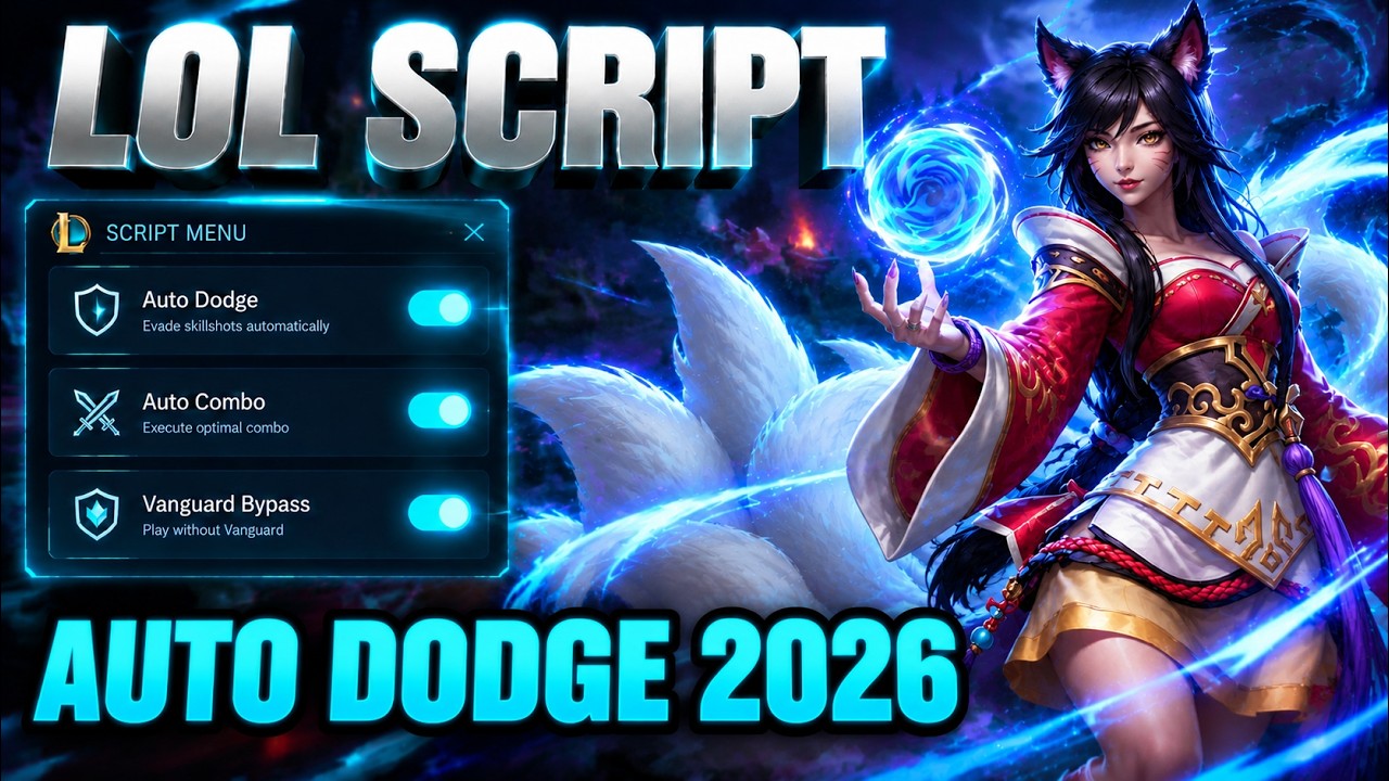 League of Legends Script 2026 - Auto Dodge, Auto Combo & Vanguard Bypass