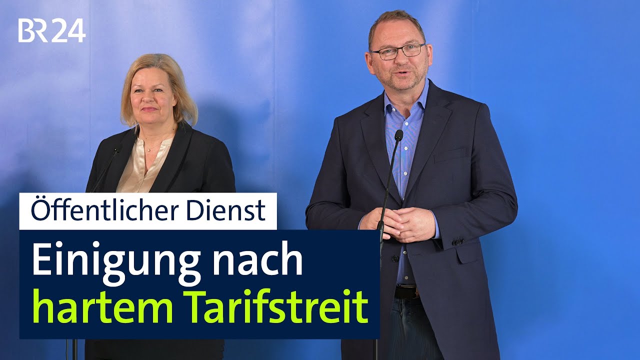 &Ouml;ffentlicher Dienst: Endlich Einigung im Tarifstreit | BR24