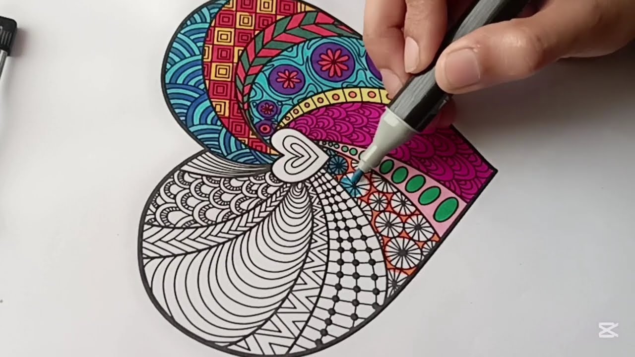how to Colour relaxing Mandala