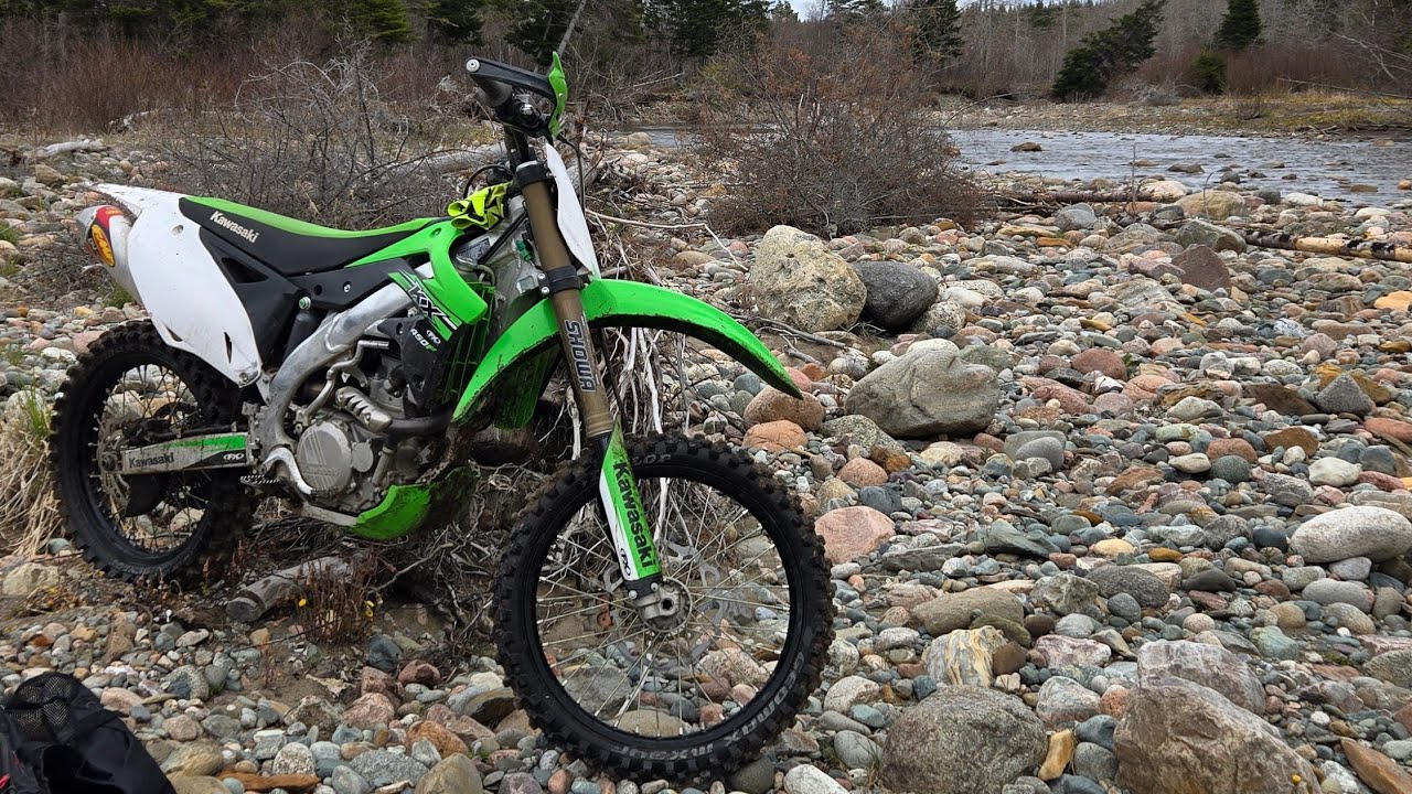 Trail Ride Enduro on Dirt Bike   KX450F Insta360