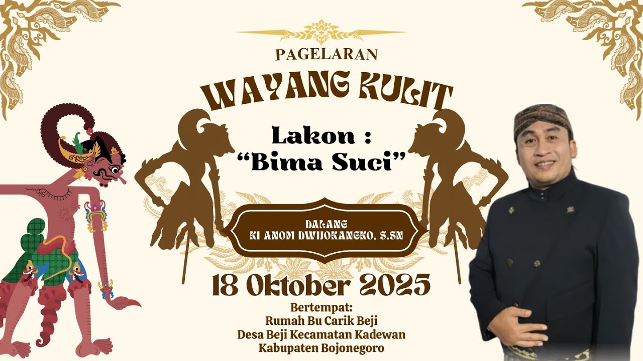 🔴LIVE WAYANG KULIT DALANG KI ANOM DWIJOKANGKO, S.Sn 