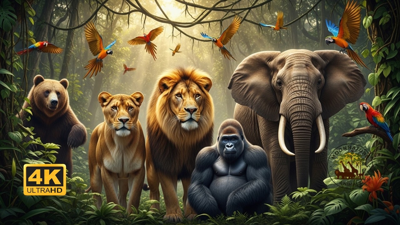 Ultimate Jungle Wildlife Discovery | Stunning Animals in 4K Ultra HD 60FPS