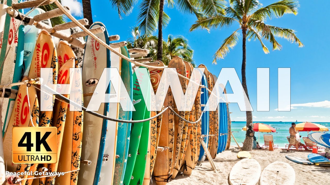 Hawaii 4K - Peaceful Getaways with Calming Hawaiian Music