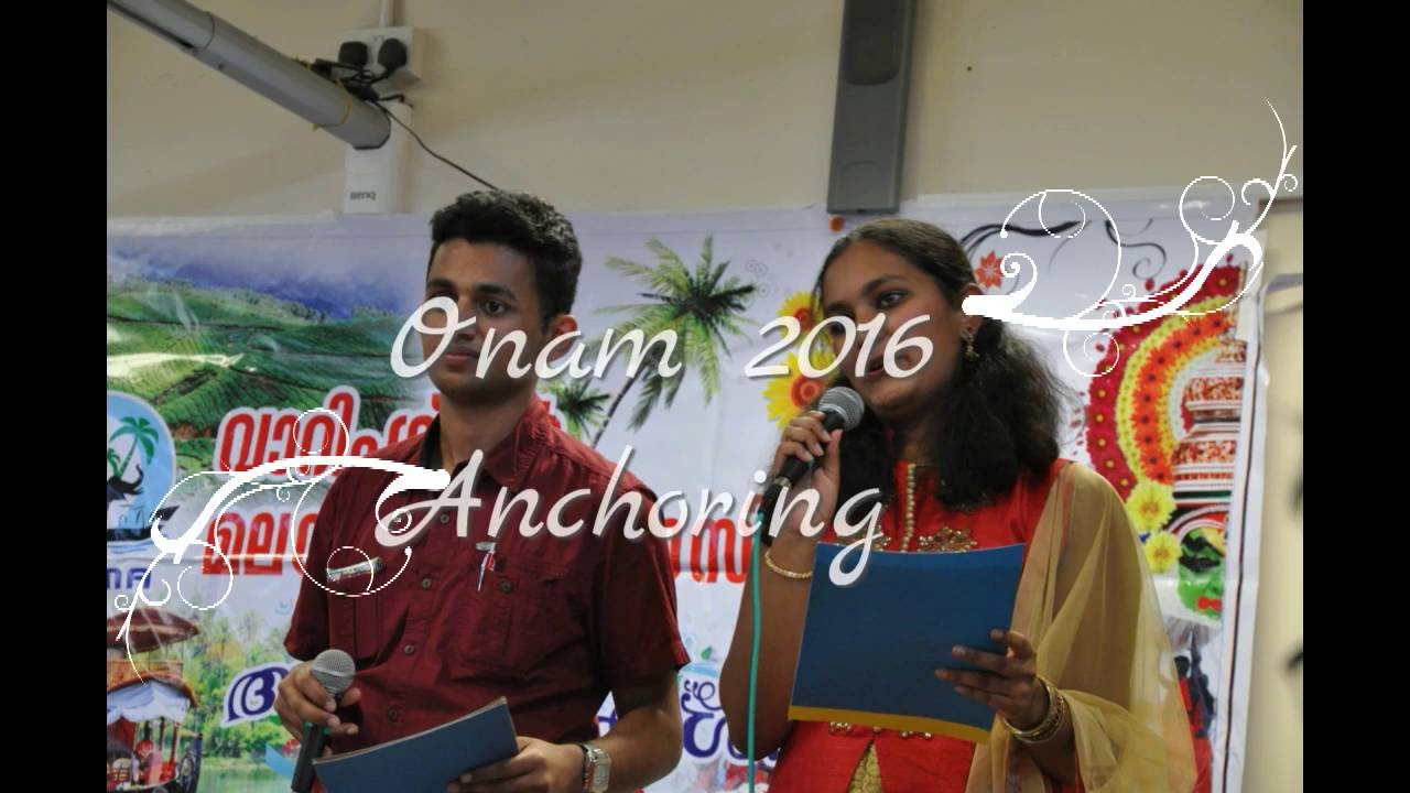 Onam 2016 Anchoring