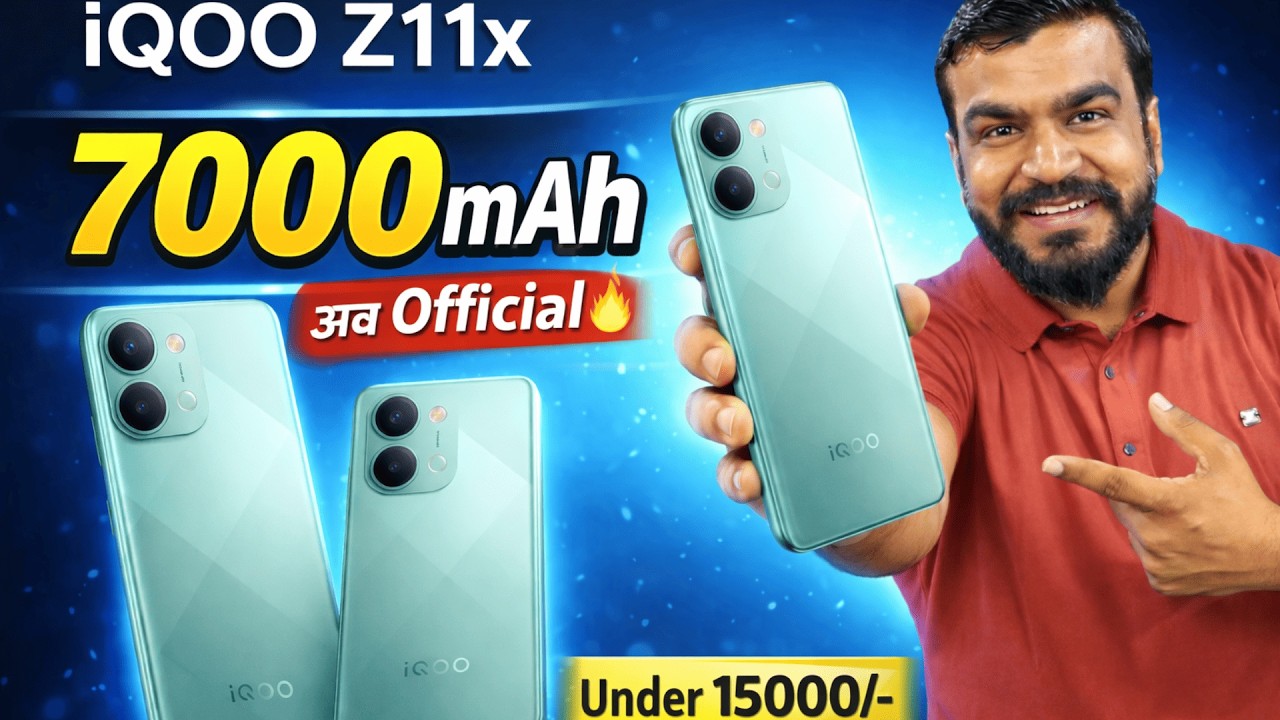 IQOO Z11x HERE Under 15000/- Best SmartPhone ?? Big 7000mAh Battery HINDI