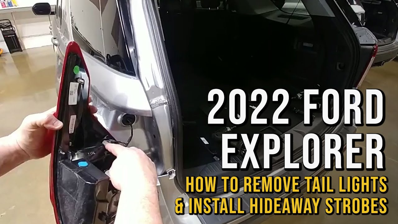 2022 Ford Explorer Tail Light Removal & Hideaway Strobe Lights Install