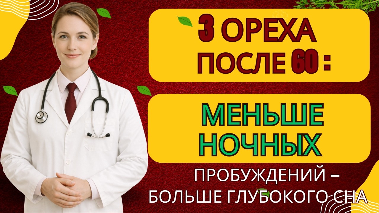 Вам за 60? Эти 3 ореха уменьшают ночные походы в туалет и возвращают глубокий сон!