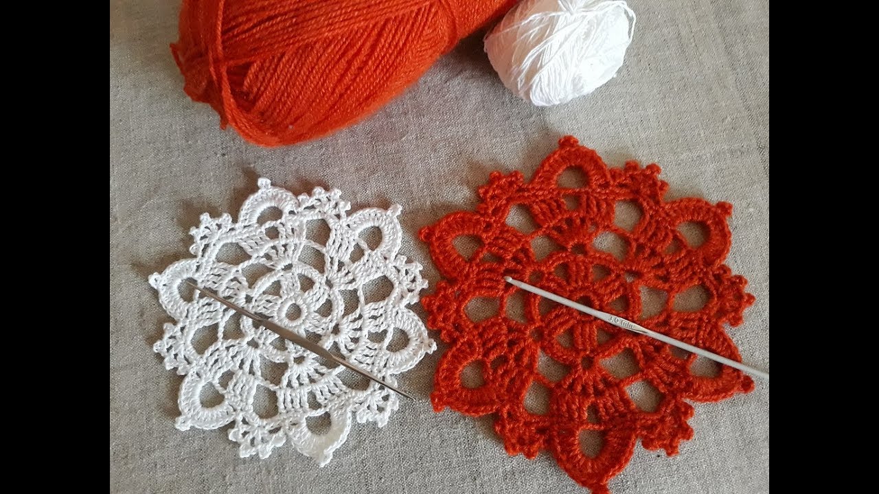 Цветочный мотив крючком. Часть 2.