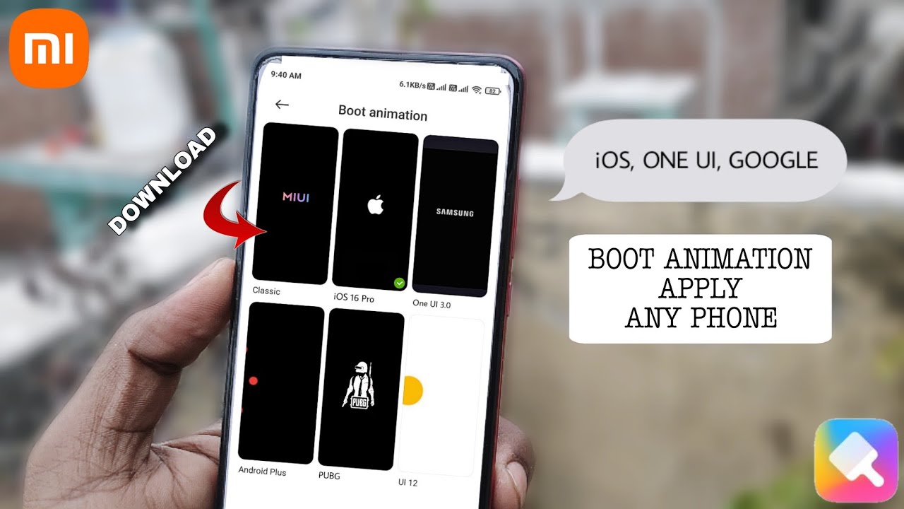 MIUI 12 Boot Animation Themes | iOS Style, Samsung, Google Boot Animation