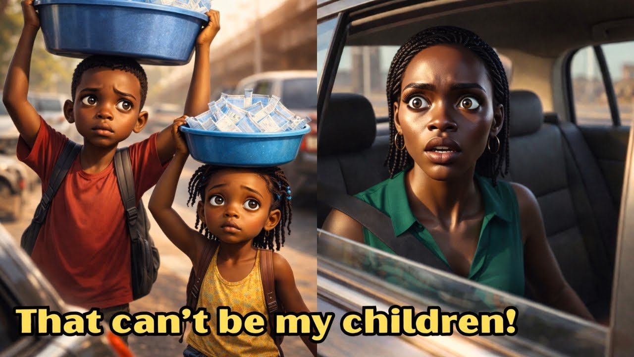 She Came Back From Abroad & saw Her Children Selling pure Water on the road | African moral story 