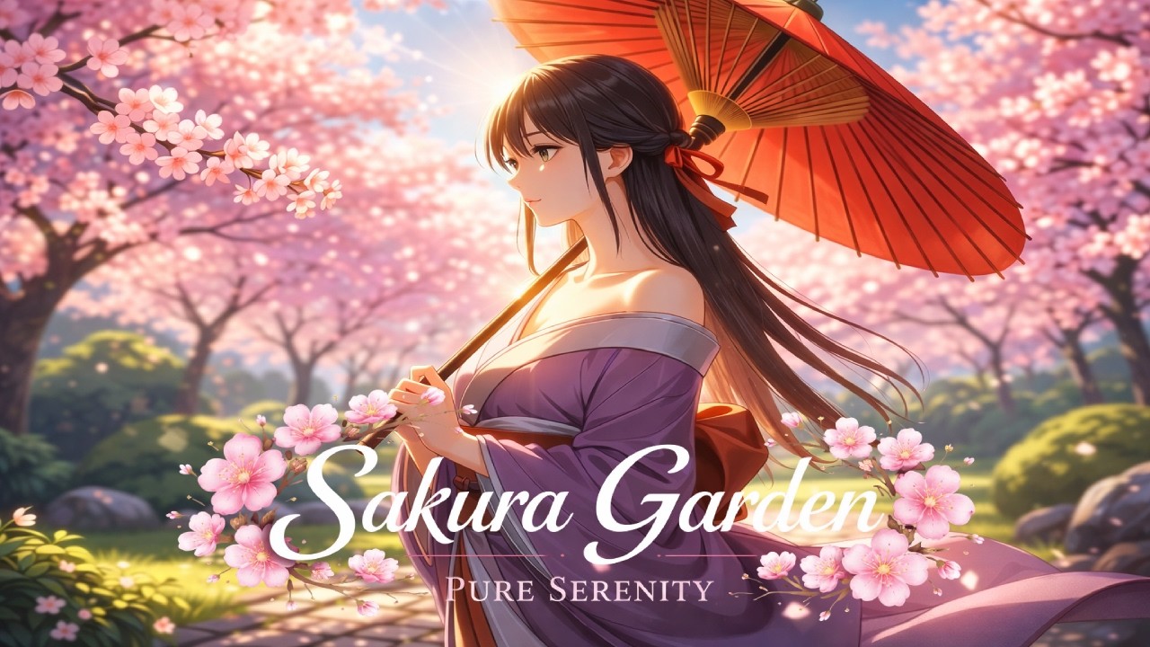 Sakura 🌸 Relaxing Japanese Fantasy Flute & Biwa Instrumental