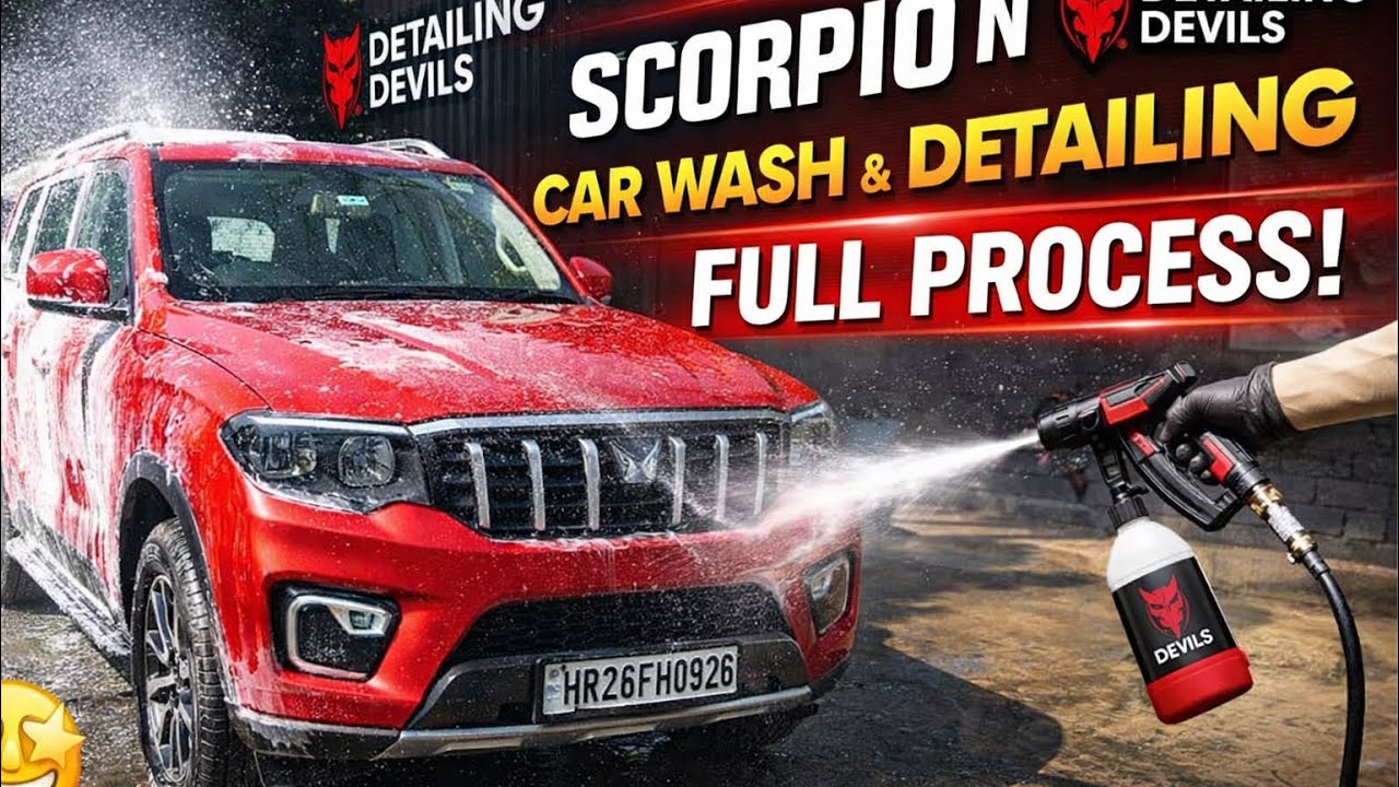 Scorpio N Car Wash at Detailing Devils | Full Process
