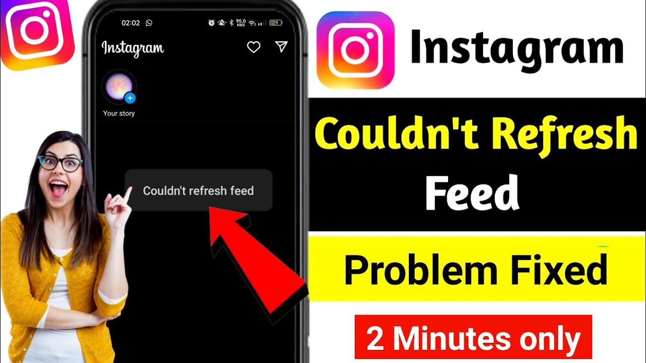 🚨instagram couldn't refresh feed/instagram couldn't refresh feed problem solve/couldn't refresh feed