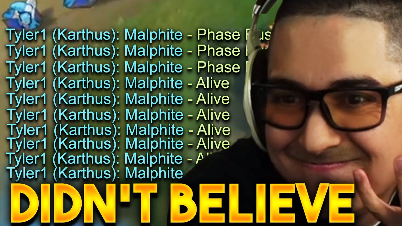 TYLER1 DIDN'T BELIEVE IN MY PHASE RUSH MALPHITE......