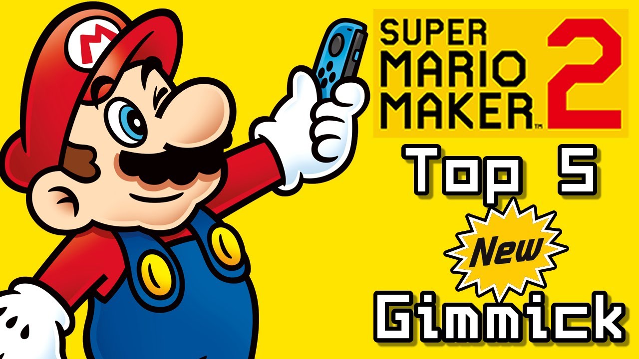Super Mario Maker 2 Top 5 New GIMMICK Courses (Switch)