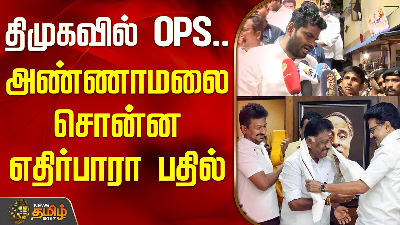 Annamalai BJP | OPS DMK | திமுகவில் OPS.. அண்ணாமலை சொன்ன எதிர்பாரா பதில்