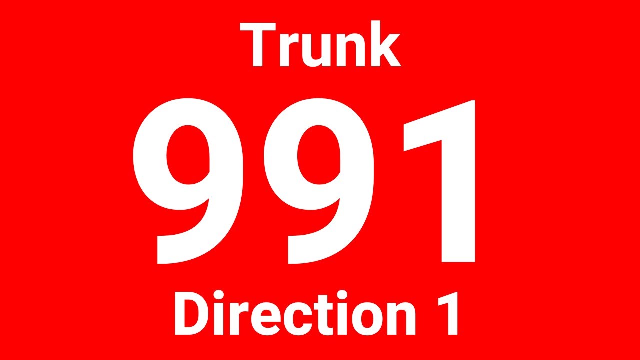 [SMRT] Hyperlapse of Trunk Service 991 (Direction 1)