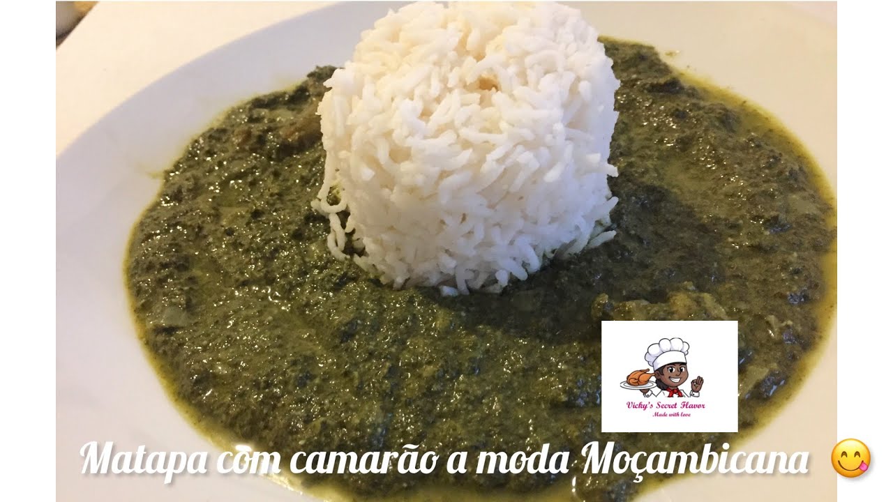Receita de Matapa com camarao/Cassava leaves with prawns recipe