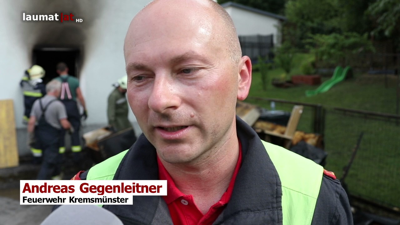 Drei Feuerwehren bei Brand eines Wohnhauses in Kremsmünster im Einsatz