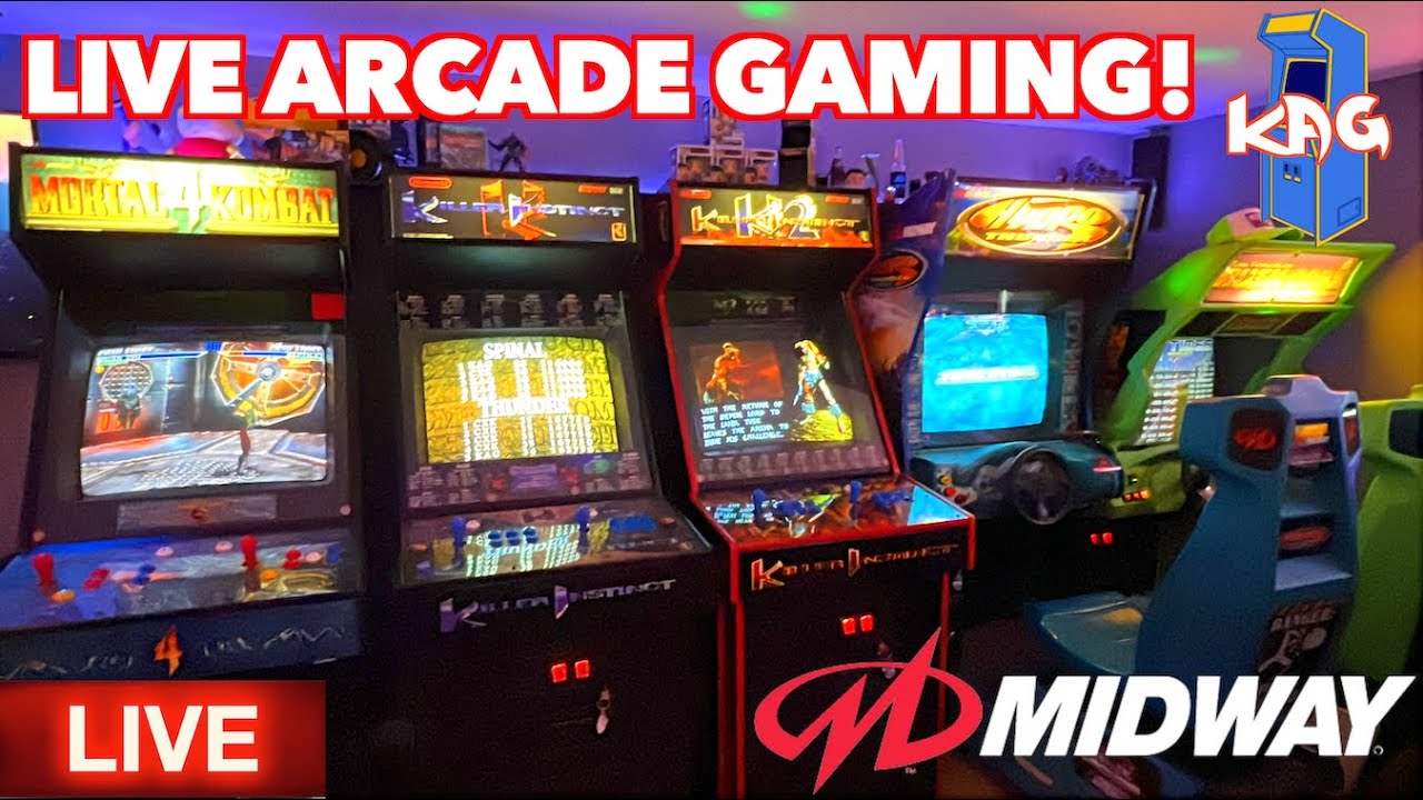 Midway Arcade Gaming LIVE! | Mortal Kombat, Killer Instinct, Hydro Thunder & More!