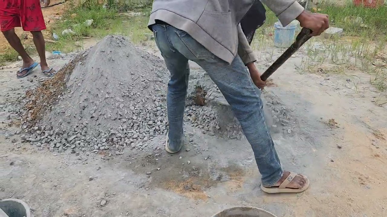 របៀបលាយបេតុង#construction #home #vlog #viral 