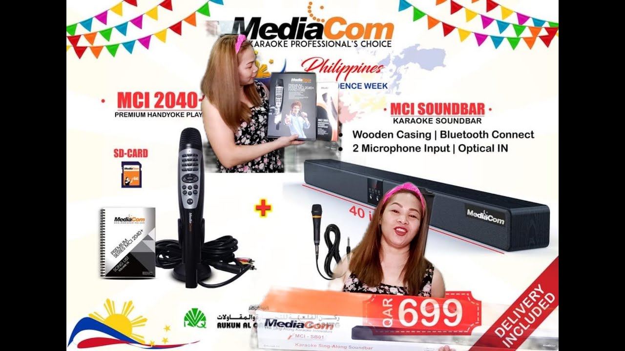 UNBOXING MEDIACOM PREMIUM SERIES MCI2040+HANDYOKE/KARAOKE SOUNDBAR